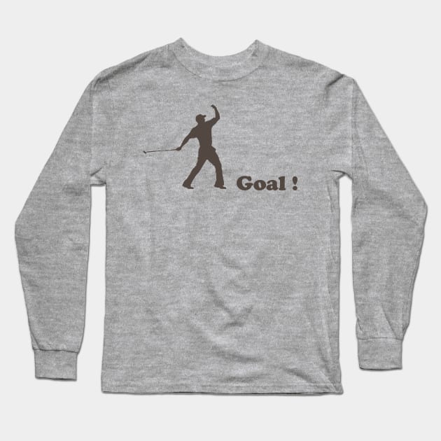 Golf Goal Long Sleeve T-Shirt by NineBlack